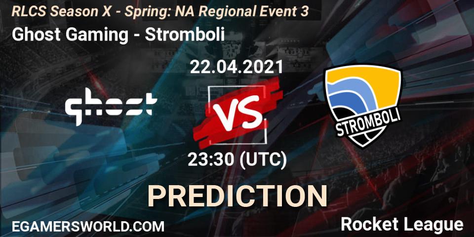 Ghost Gaming - Stromboli: Maç tahminleri. 22.04.2021 at 23:30, Rocket League, RLCS Season X - Spring: NA Regional Event 3