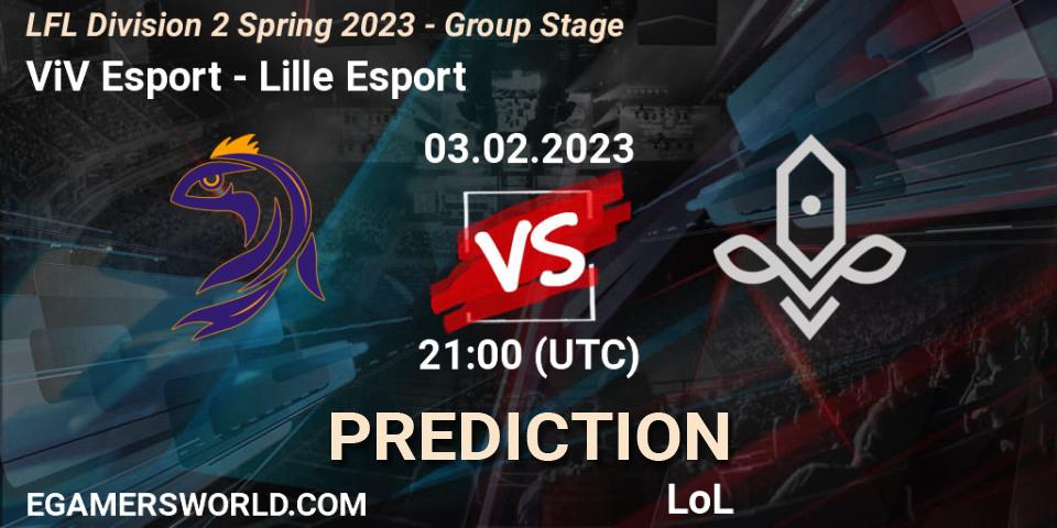 ViV Esport - Lille Esport: Maç tahminleri. 03.02.2023 at 21:00, LoL, LFL Division 2 Spring 2023 - Group Stage