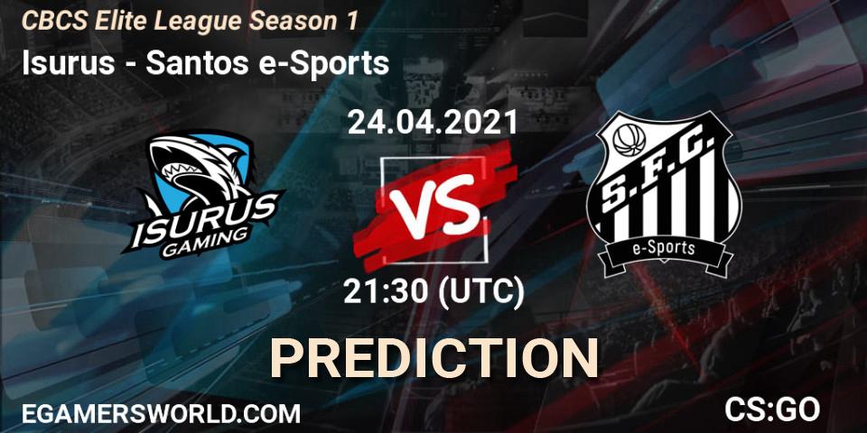 Isurus - Santos e-Sports: Maç tahminleri. 24.04.21, CS2 (CS:GO), CBCS Elite League Season 1