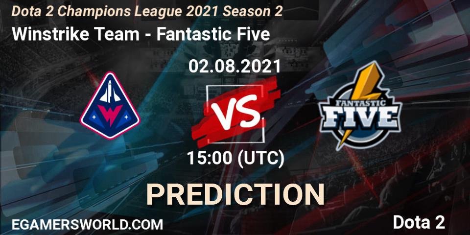 Winstrike Team - Fantastic Five: Maç tahminleri. 02.08.2021 at 15:00, Dota 2, Dota 2 Champions League 2021 Season 2