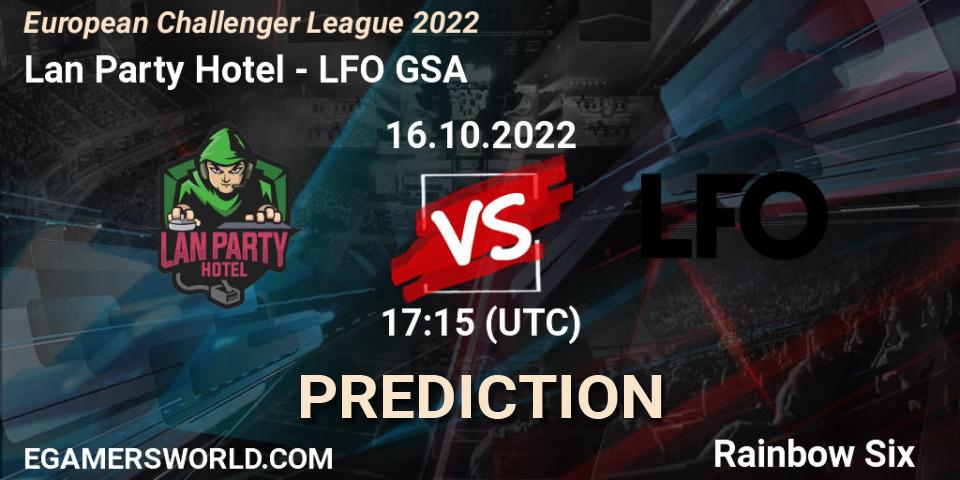 Lan Party Hotel - LFO GSA: Maç tahminleri. 21.10.2022 at 17:15, Rainbow Six, European Challenger League 2022