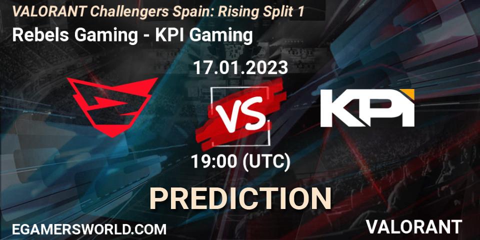 Rebels Gaming - KPI Gaming: Maç tahminleri. 17.01.2023 at 19:45, VALORANT, VALORANT Challengers 2023 Spain: Rising Split 1