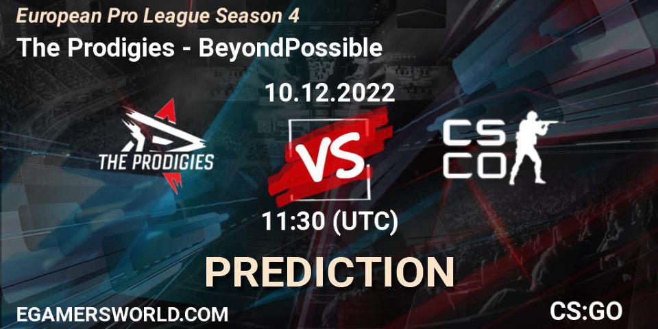The Prodigies - BeyondPossible: Maç tahminleri. 10.12.2022 at 11:30, Counter-Strike (CS2), European Pro League Season 4