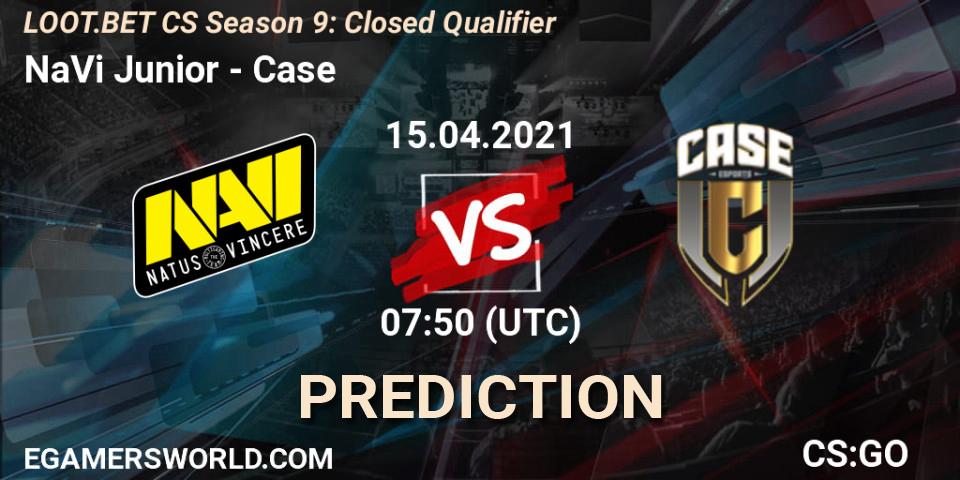 NaVi Junior - Case: Maç tahminleri. 15.04.2021 at 07:50, Counter-Strike (CS2), LOOT.BET CS Season 9: Closed Qualifier