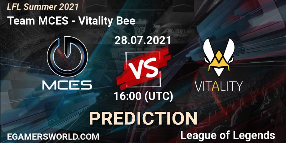 Team MCES - Vitality Bee: Maç tahminleri. 28.07.21, LoL, LFL Summer 2021