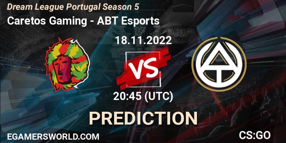 Caretos Gaming - ABT Esports: Maç tahminleri. 18.11.2022 at 20:45, Counter-Strike (CS2), Dream League Portugal Season 5
