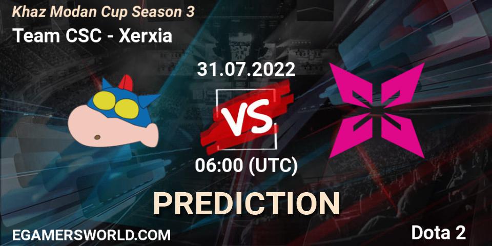Team CSC - Xerxia: Maç tahminleri. 31.07.2022 at 04:09, Dota 2, Khaz Modan Cup Season 3