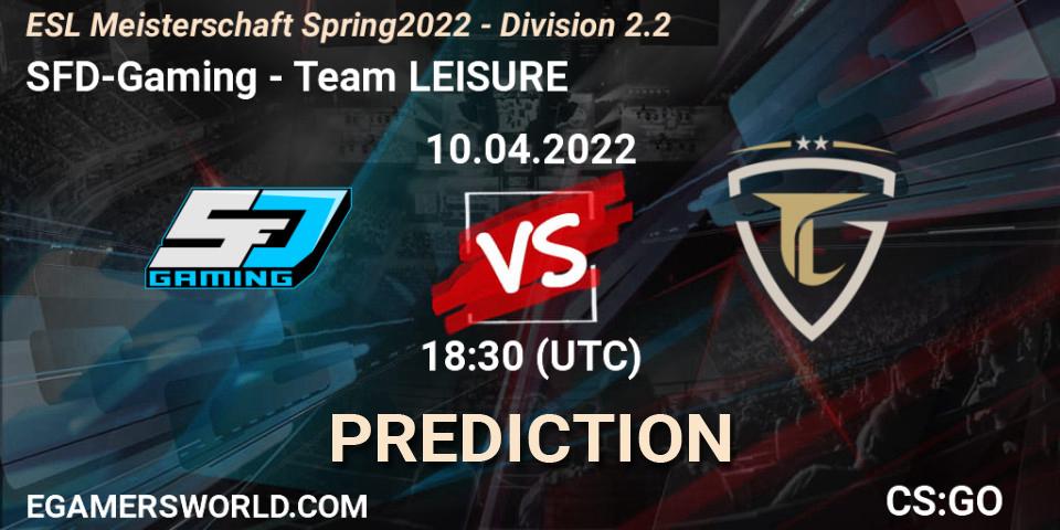 SFD-Gaming - Team LEISURE: Maç tahminleri. 10.04.2022 at 18:30, Counter-Strike (CS2), ESL Meisterschaft Spring 2022 - Division 2.2