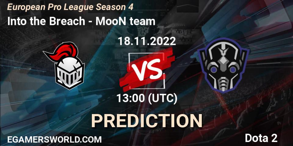 Into the Breach - MooN team: Maç tahminleri. 18.11.2022 at 14:41, Dota 2, European Pro League Season 4