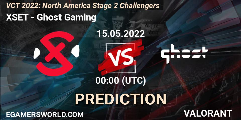 XSET - Ghost Gaming: Maç tahminleri. 14.05.2022 at 22:35, VALORANT, VCT 2022: North America Stage 2 Challengers
