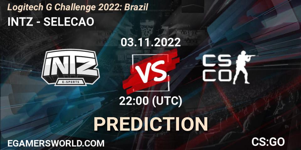 INTZ - SELECAO: Maç tahminleri. 03.11.2022 at 22:00, Counter-Strike (CS2), Logitech G Challenge 2022: Brazil