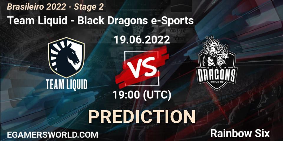 Team Liquid - Black Dragons e-Sports: Maç tahminleri. 19.06.2022 at 19:00, Rainbow Six, Brasileirão 2022 - Stage 2