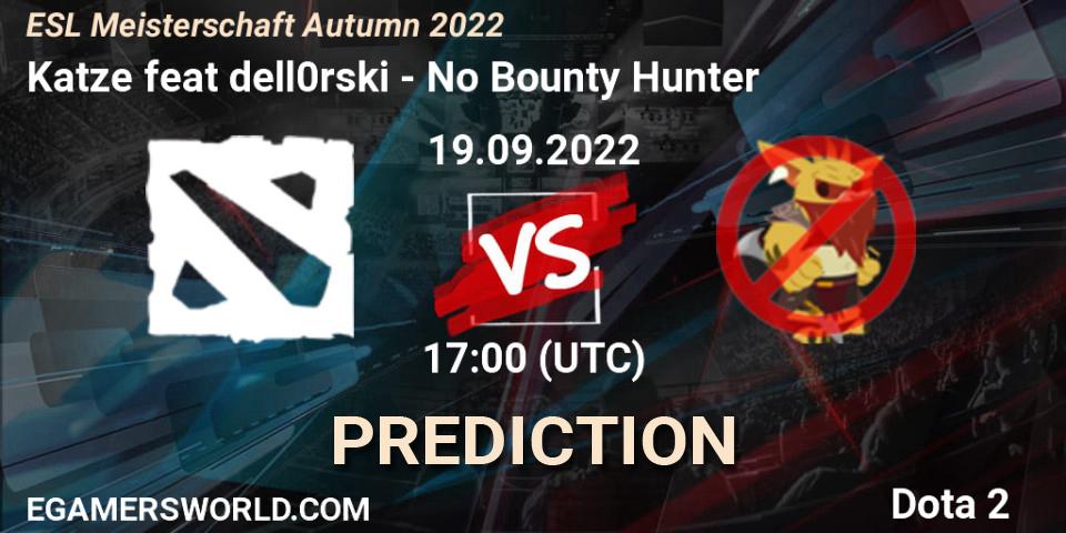 Katze feat dell0rski - No Bounty Hunter: Maç tahminleri. 19.09.2022 at 17:03, Dota 2, ESL Meisterschaft Autumn 2022