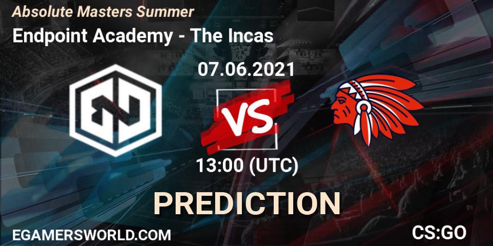 Endpoint Academy - The Incas: Maç tahminleri. 07.06.2021 at 13:00, Counter-Strike (CS2), Absolute Masters Summer
