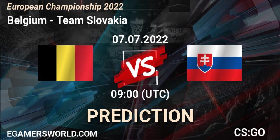 Belgium - Team Slovakia: Maç tahminleri. 07.07.2022 at 10:00, Counter-Strike (CS2), European Championship 2022