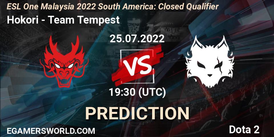 Hokori - Team Tempest: Maç tahminleri. 25.07.2022 at 19:36, Dota 2, ESL One Malaysia 2022 South America: Closed Qualifier