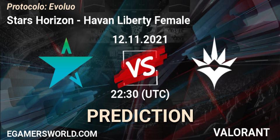 Stars Horizon - Havan Liberty Female: Maç tahminleri. 13.11.2021 at 20:00, VALORANT, Protocolo: Evolução