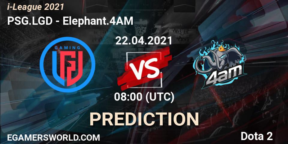 PSG.LGD - Elephant.4AM: Maç tahminleri. 23.04.2021 at 06:08, Dota 2, i-League 2021 Season 1