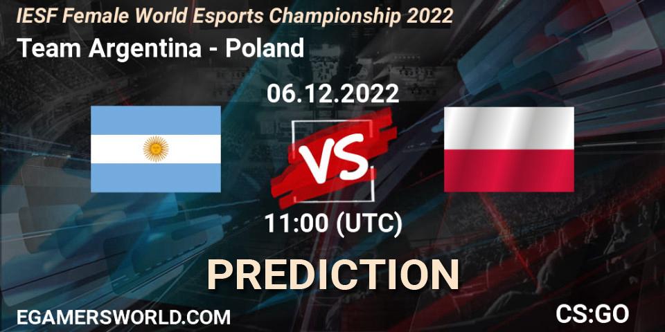 Team Argentina - Poland: Maç tahminleri. 06.12.2022 at 11:00, Counter-Strike (CS2), IESF Female World Esports Championship 2022