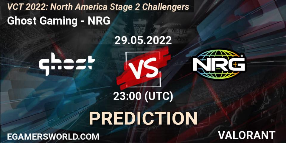 Ghost Gaming - NRG: Maç tahminleri. 29.05.2022 at 22:15, VALORANT, VCT 2022: North America Stage 2 Challengers