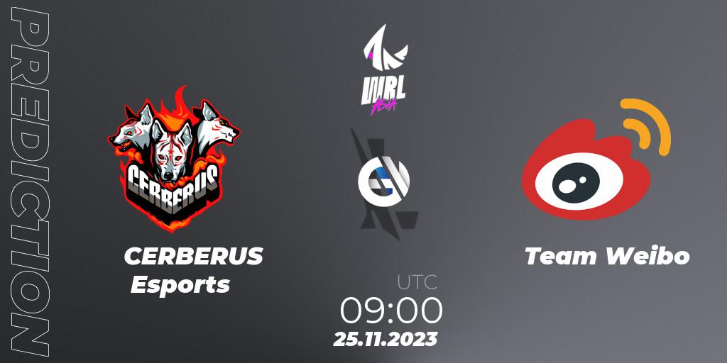 CERBERUS Esports - Team Weibo: Maç tahminleri. 25.11.2023 at 09:00, Wild Rift, WRL Asia 2023 - Season 2 - Regular Season