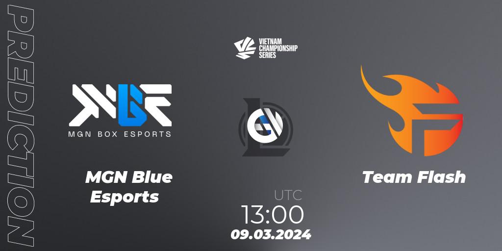 MGN Blue Esports - Team Flash: Maç tahminleri. 09.03.24, LoL, VCS Dawn 2024 - Group Stage