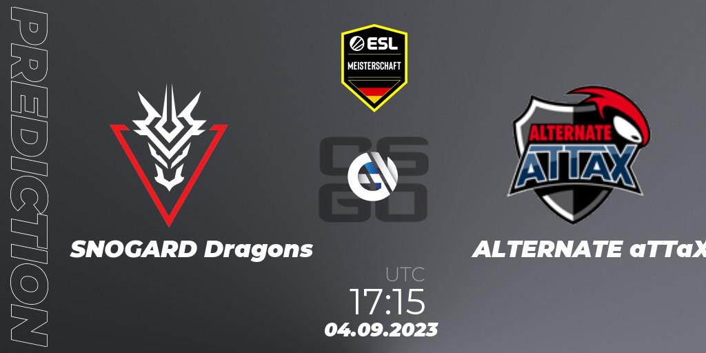 SNOGARD Dragons - ALTERNATE aTTaX: Maç tahminleri. 04.09.2023 at 17:15, Counter-Strike (CS2), ESL Meisterschaft: Autumn 2023