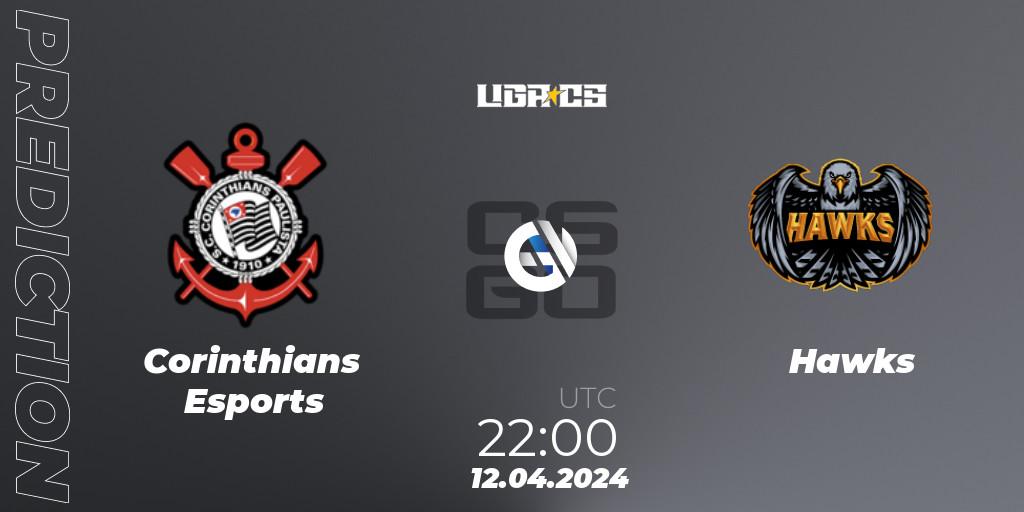 Corinthians Esports - Hawks: Maç tahminleri. 12.04.24, CS2 (CS:GO), LIGA CS: Summer 2024