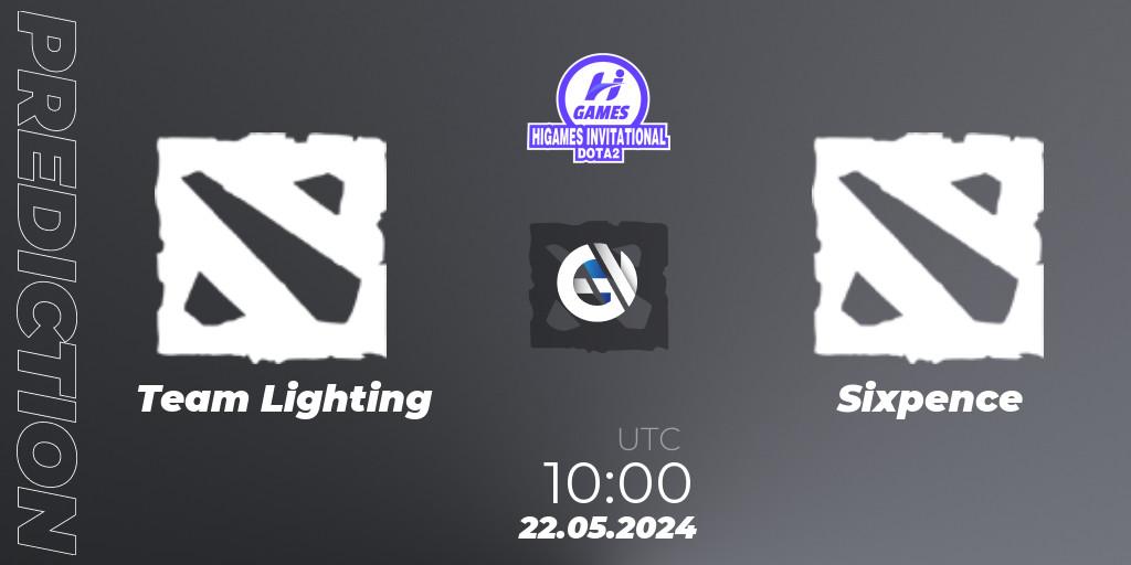 Team Lighting - Sixpence: Maç tahminleri. 22.05.2024 at 10:00, Dota 2, HiGames Invitational