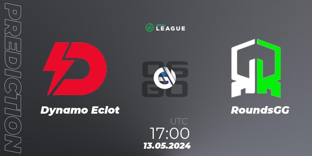 Dynamo Eclot - RoundsGG: Maç tahminleri. 13.05.2024 at 17:00, Counter-Strike (CS2), ESEA Season 49: Advanced Division - Europe