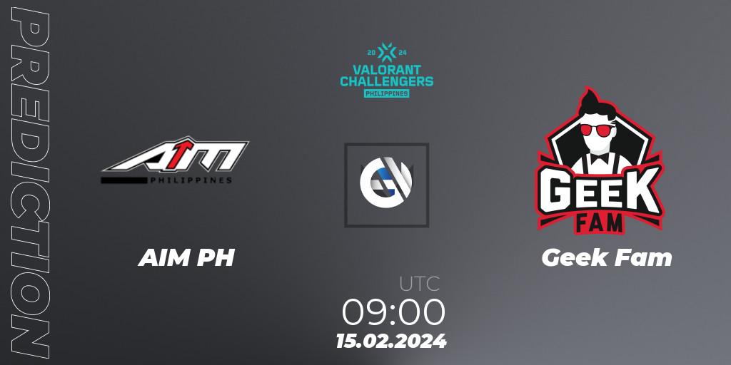 AIM PH - Geek Fam: Maç tahminleri. 15.02.2024 at 09:15, VALORANT, VALORANT Challengers 2024 Philippines: Split 1