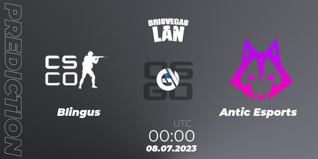 Blingus - Antic Esports: Maç tahminleri. 08.07.2023 at 00:00, Counter-Strike (CS2), BrisVegas Winter 2023