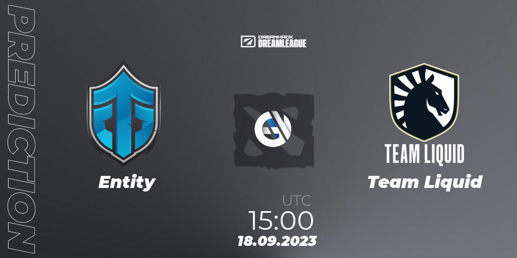 Entity - Team Liquid: Maç tahminleri. 18.09.2023 at 15:45, Dota 2, DreamLeague Season 21