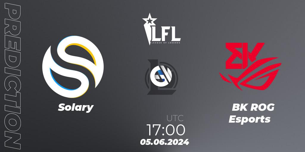 Solary - BK ROG Esports: Maç tahminleri. 05.06.2024 at 17:00, LoL, LFL Summer 2024
