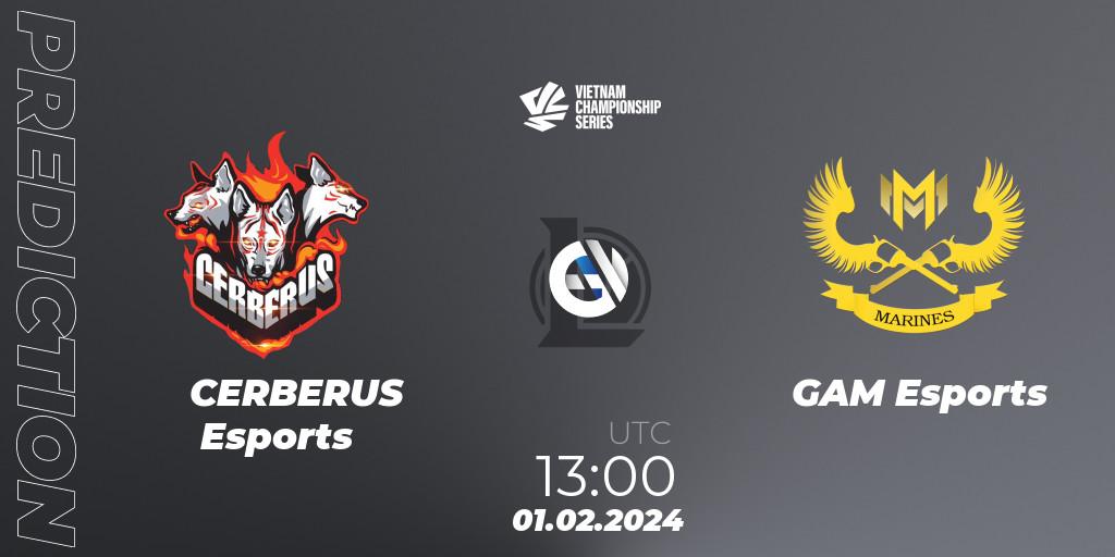 CERBERUS Esports - GAM Esports: Maç tahminleri. 01.02.24, LoL, VCS Dawn 2024 - Group Stage