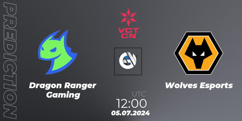 Dragon Ranger Gaming - Wolves Esports: Maç tahminleri. 05.07.2024 at 12:00, VALORANT, VALORANT Champions Tour China 2024: Stage 2 - Group Stage