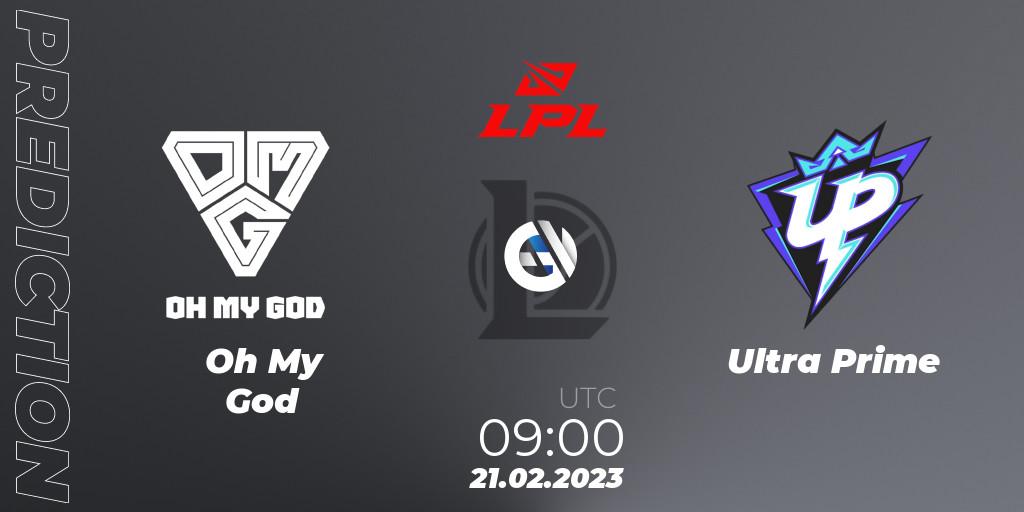 Oh My God - Ultra Prime: Maç tahminleri. 21.02.2023 at 09:00, LoL, LPL Spring 2023 - Group Stage