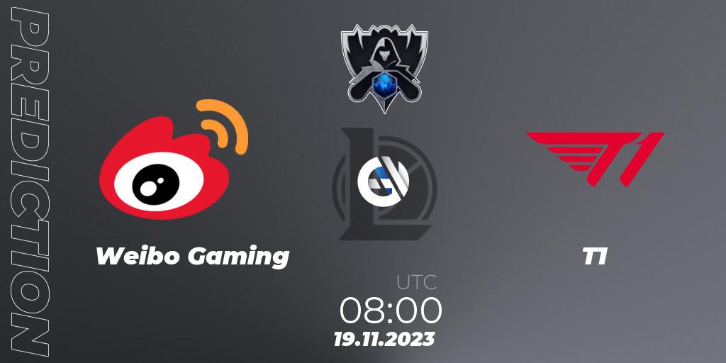 Weibo Gaming - T1: Maç tahminleri. 19.11.23, LoL, Worlds 2023 LoL - Finals