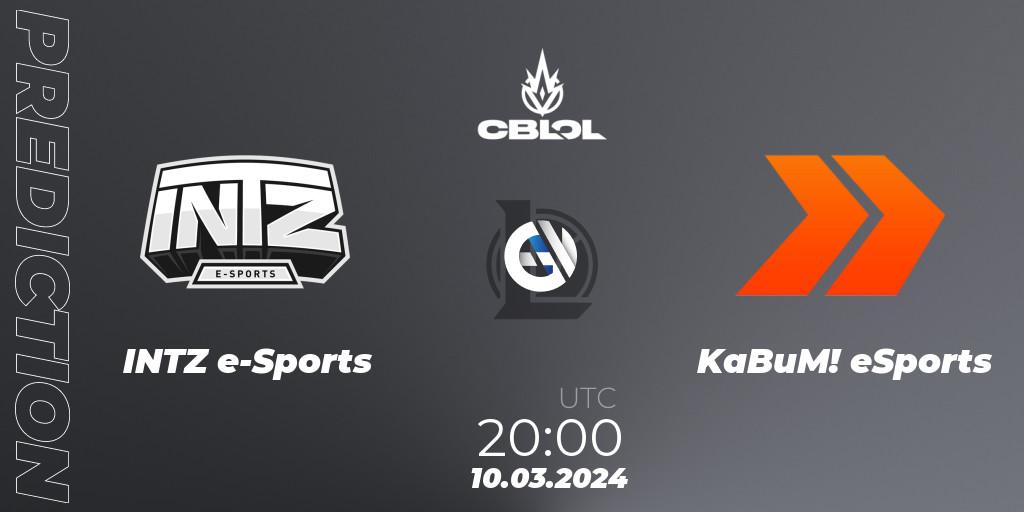 INTZ e-Sports - KaBuM! eSports: Maç tahminleri. 10.03.24, LoL, CBLOL Split 1 2024 - Group Stage