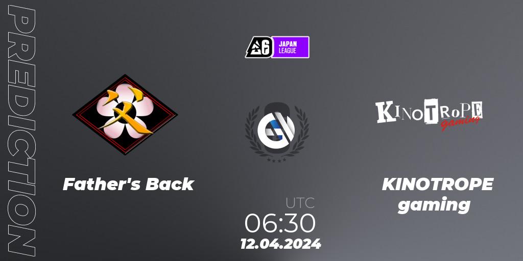 Father's Back - KINOTROPE gaming: Maç tahminleri. 12.04.2024 at 06:30, Rainbow Six, Japan League 2024 - Stage 1