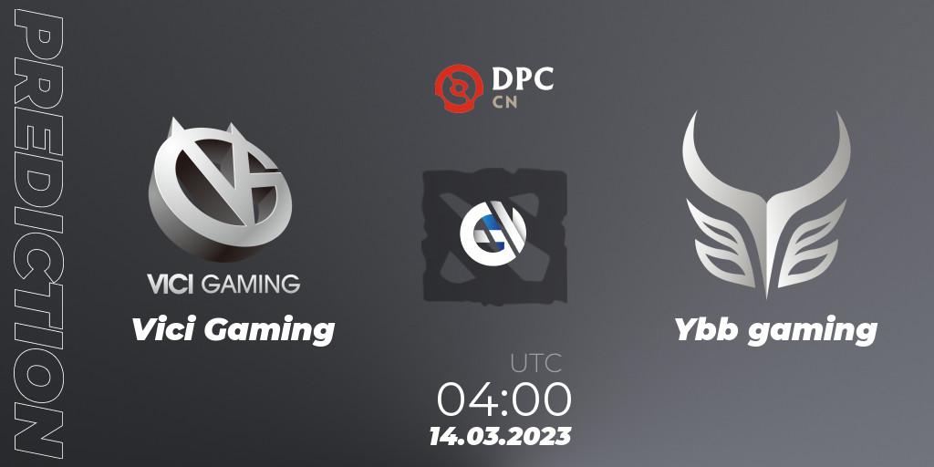 Vici Gaming - Ybb gaming: Maç tahminleri. 14.03.23, Dota 2, DPC 2023 Tour 2: China Division I (Upper)