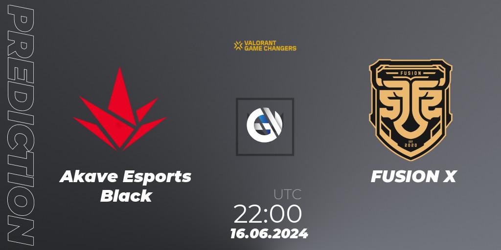 Akave Esports Black - FUSION X: Maç tahminleri. 16.06.2024 at 22:00, VALORANT, VCT 2024: Game Changers LAN - Opening