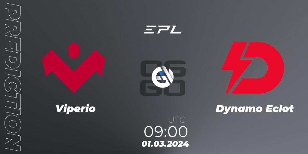 Viperio - Dynamo Eclot: Maç tahminleri. 01.03.2024 at 09:00, Counter-Strike (CS2), European Pro League Season 14