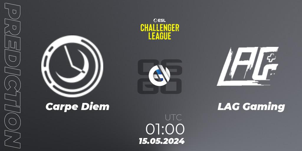 Carpe Diem - LAG Gaming: Maç tahminleri. 15.05.2024 at 01:00, Counter-Strike (CS2), ESL Challenger League Season 47: North America