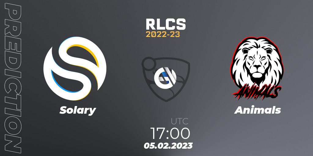 Solary - Animals: Maç tahminleri. 05.02.2023 at 17:00, Rocket League, RLCS 2022-23 - Winter: Europe Regional 2 - Winter Cup: Closed Qualifier