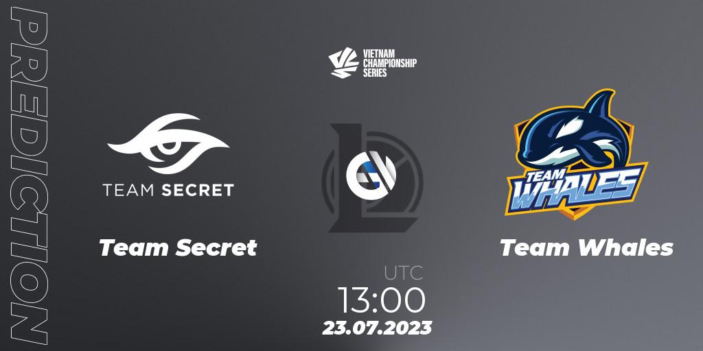 Team Secret - Team Whales: Maç tahminleri. 23.07.2023 at 12:15, LoL, VCS Dusk 2023