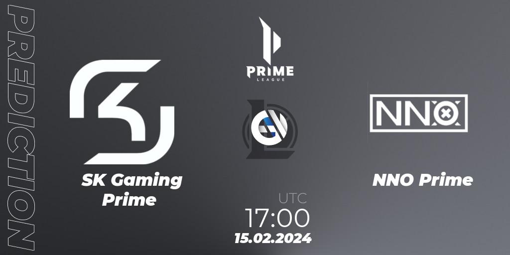 SK Gaming Prime - NNO Prime: Maç tahminleri. 15.02.24, LoL, Prime League Spring 2024 - Group Stage