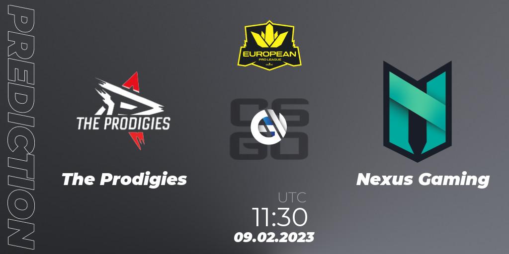 The Prodigies - Nexus Gaming: Maç tahminleri. 09.02.23, CS2 (CS:GO), European Pro League Season 6: Division 2