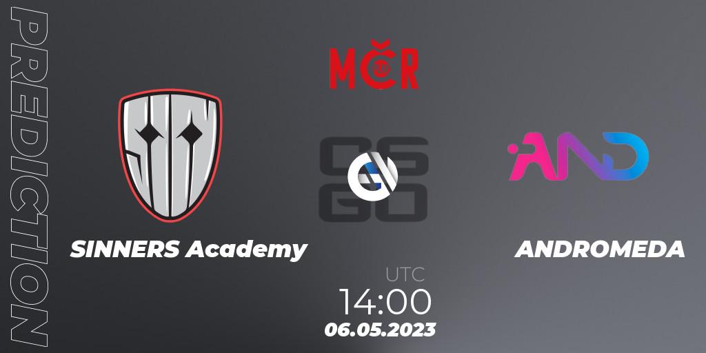 SINNERS Academy - ANDROMEDA: Maç tahminleri. 06.05.2023 at 13:30, Counter-Strike (CS2), Tipsport Cup Bratislava 2023: Closed Qualifier