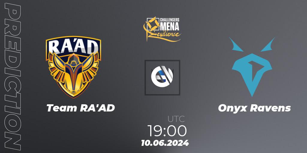 Team RA'AD - Onyx Ravens: Maç tahminleri. 10.06.2024 at 18:00, VALORANT, VALORANT Challengers 2024 MENA: Resilience Split 2 - Levant and North Africa